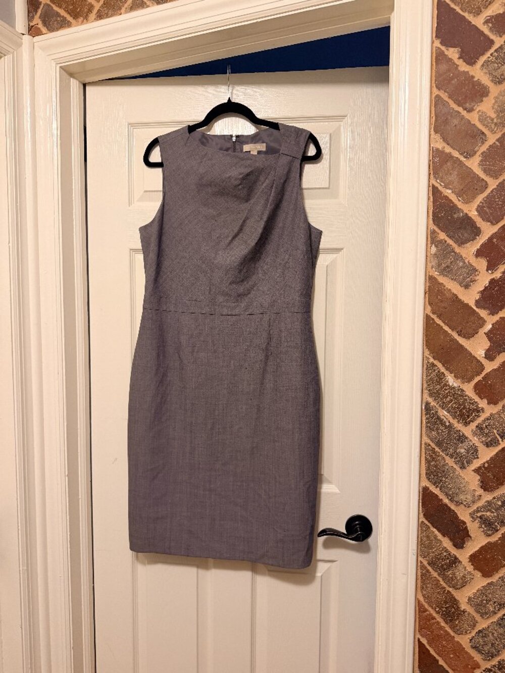Banana Republic Work Sheath Dress Gray 14